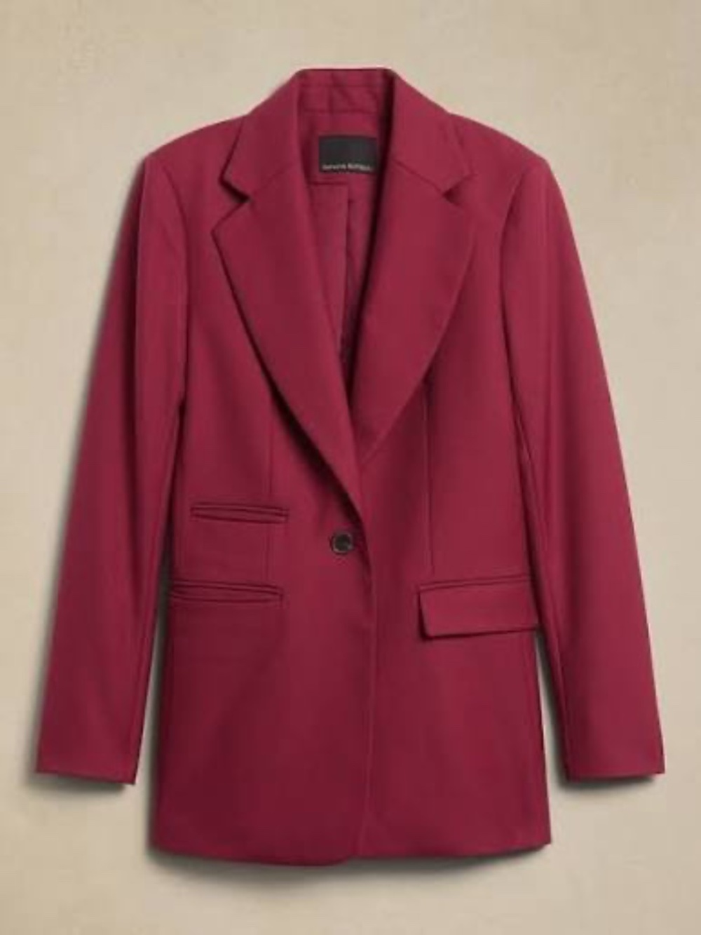 Brand New! BANANA REPUBLIC Sculpted Italian Blazer, Burgundy, Size 14